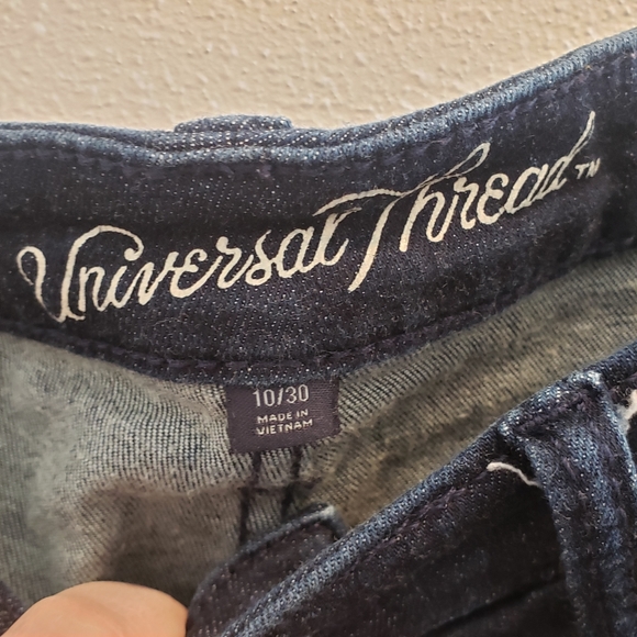 UNIVERSAL THREAD MIDRISE MIDI BLUE JEAN Shorts Size 10 - Picture 4 of 10